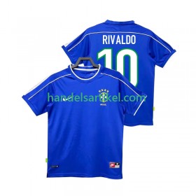 Brasilien RIVALDO 10 Retro Auswärts Trikotsatz 1998 Kurzarm